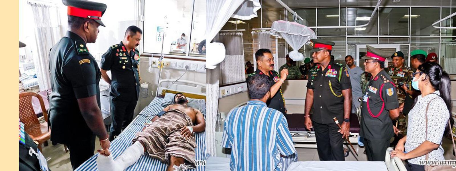 Army Commander Visits Injured Paratroopers